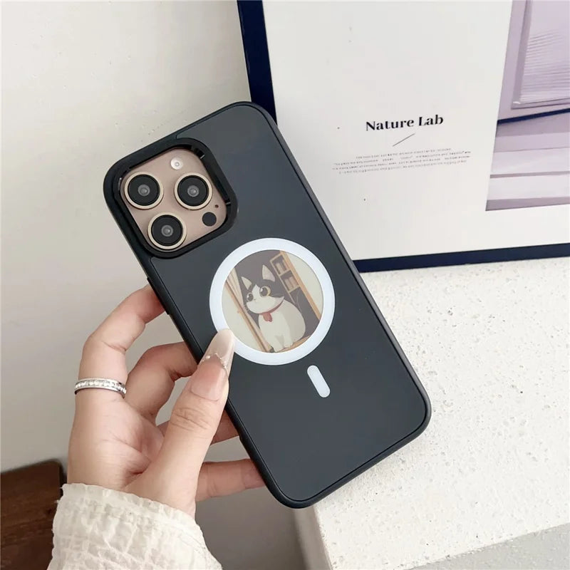 iPhone inkCase Telefon Kılıfı, MagSafe, NFC Özellikli, Özelleştirilebilir Akıllı Kılıf, iPhone 16 Pro / Pro Max, Siyah / Gri / Beyaz
