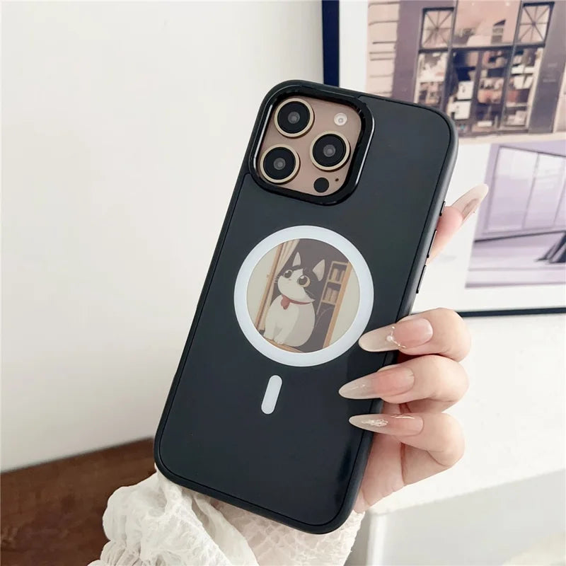 iPhone inkCase Telefon Kılıfı, MagSafe, NFC Özellikli, Özelleştirilebilir Akıllı Kılıf, iPhone 16 Pro / Pro Max, Siyah / Gri / Beyaz